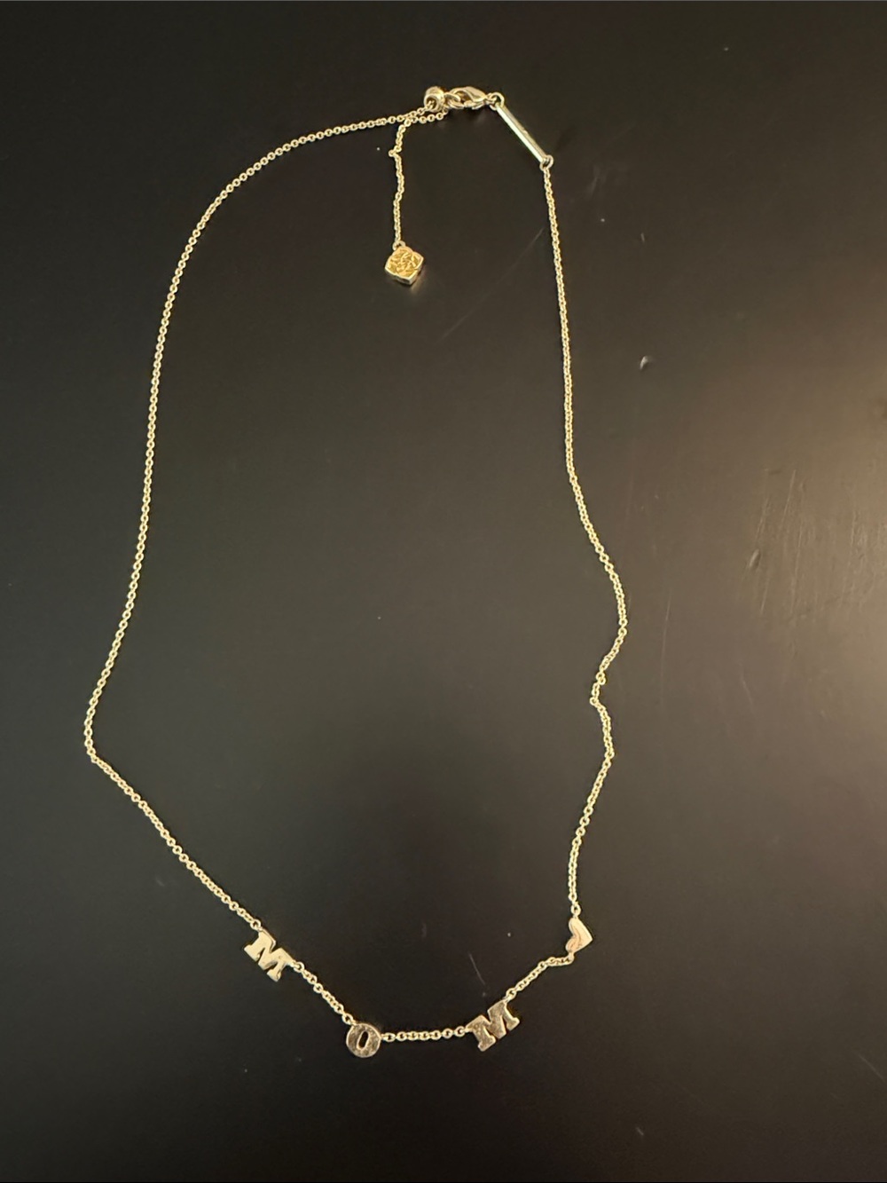 Kendra Scott Gold Letter Pendant Necklace - M O M